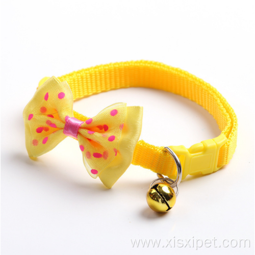 Colorful Bow Adjustable Pet Collar for Cat